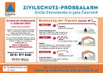 Zivilschutz-Probealarm: 04.10.2025