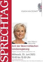 Plakat der Volksanwältin Sprechtag Graz © Volksanwaltschaft